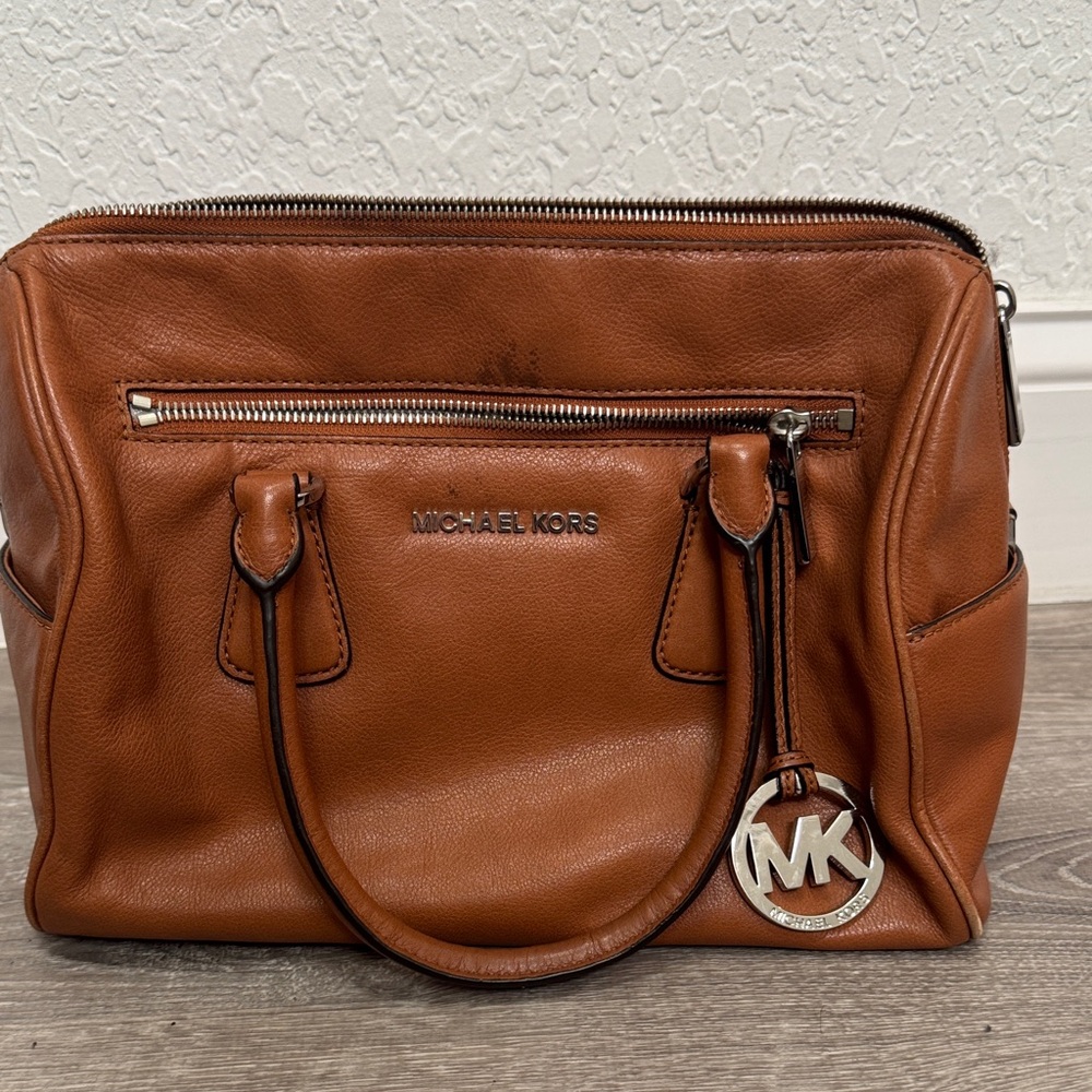 Michael Kors Tan Leather Satchel